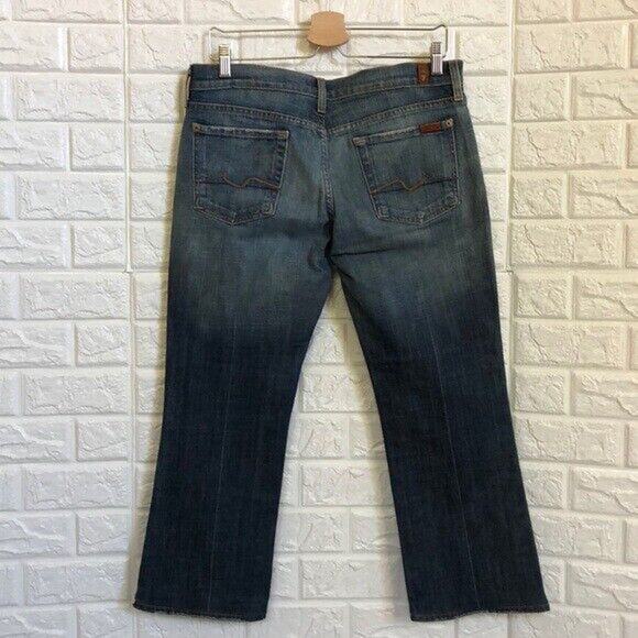 7 for all mankind bootcut turned into Capri Jeans Women’s Size 30 - Picture 2 of 7